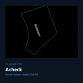 Acheck: a closed parcel boundary with a curved side drawn in Civil 3D, labelled BOUNDARY